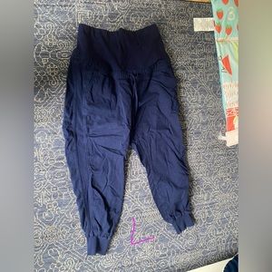 Blue maternity pants